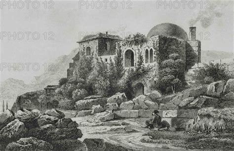 Ottoman Empire Brousse Castle Engraving By Lemaitre Vormser And