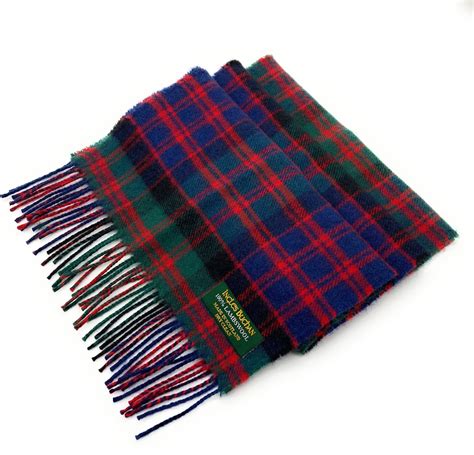 Pure Lambswool Macdonald Tartan Clan Scarf Made In Scotland Etsy