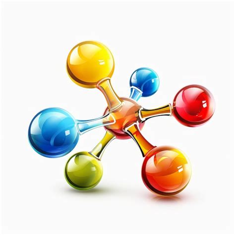 Premium Photo Molecular Structure Isolated On White Background 3d Illustration