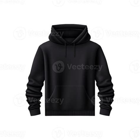 Black Hooded Sweatshirt Mockup Isolated Transparent Background 45717673 Png