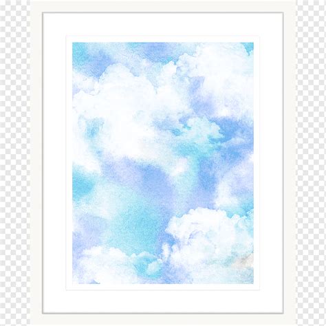 Cuadros De Nubes Acuarela Pintura Azul Nubes Acuarela Azul Blanco