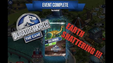 Earth Shattering Event Jurassic World The Game Youtube