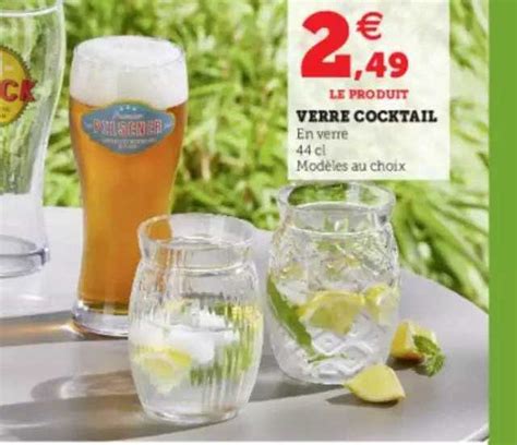 Promo Verre Cocktail Chez Hyper U ICatalogue Fr