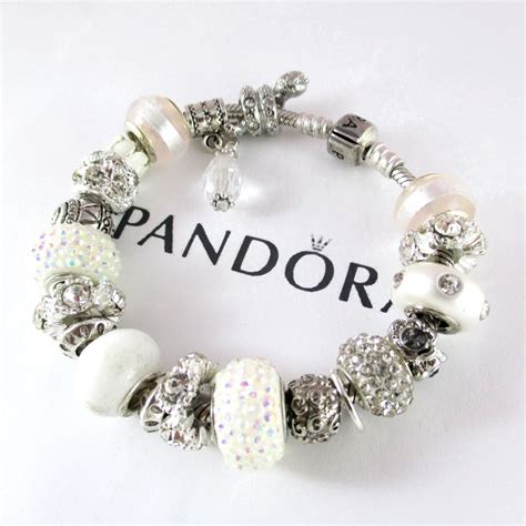 Authentic Pandora Bracelet With Murano Mixed Charms Or Euro Etsy