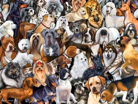 Dog World, 300 Pieces, SunsOut | Puzzle Warehouse