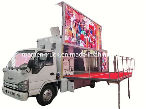 Mobile Isuzu X P P P Screen Led Screen Truck With Stage Isuzu