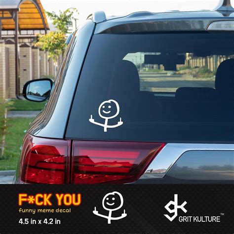 Fuck You Funny Decal Large Vinyl Sticker For Cars Trucks Windows