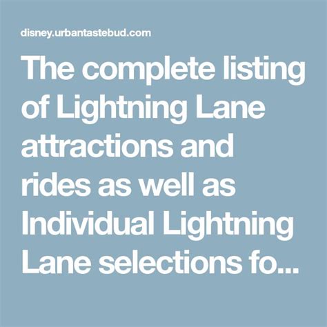 Disney Genie Lightning Lane Attractions And Prices 2024 Disney Trip