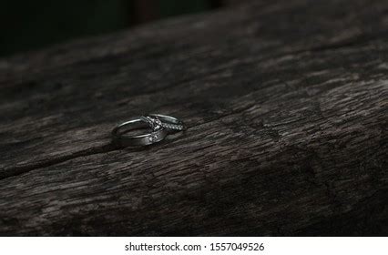 Wedding Rings Black Background Brides Choice Stock Photo 2228059093 ...