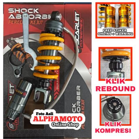 Jual Monoshock Vixion Old New R15 V3 V2 Tabung Pisah Shock Scarlet