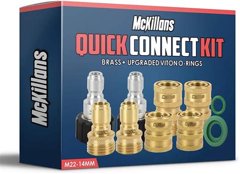 Amazon Mckillans Pressure Washer Quick Connect Kit M Mm To