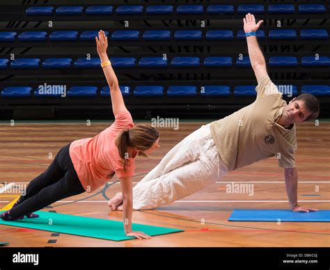 Pilates Exercises Hi Res Stock Photography And Images Alamy