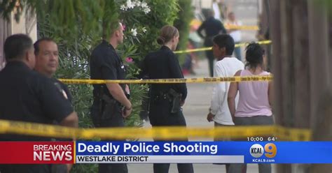 Lapd Officers Fatally Shoot Man Taunting Them With A Gun Cbs Los Angeles