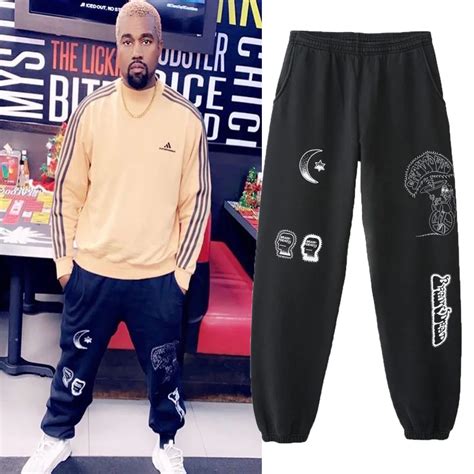 2019 New Kanye West Pants High Quality Streetwear Hip Hop Mens Joggers