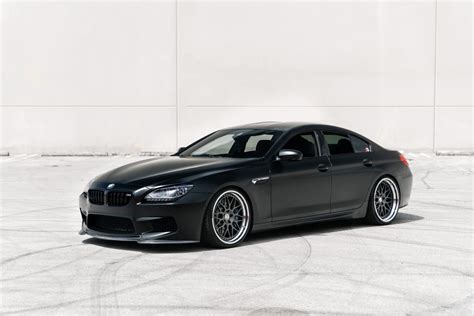 Frozen Black Bmw M6 Gran Coupe With Hre Classic 300 Wheels In Satin Charcoal My Car Portal