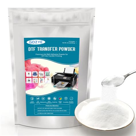 Buy Gozye Dtf Transfer Powder 1000 G353 Oz White Digital Dtf Hot