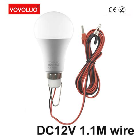 โคมไฟไฟ Led หลอดไฟ Led Dc 12 V 3w 6w 9w 12w 15w 18w หลอดไฟกีฬาโคมไฟฉุกเฉินพร้อมตัวหนีบปากจระเข้