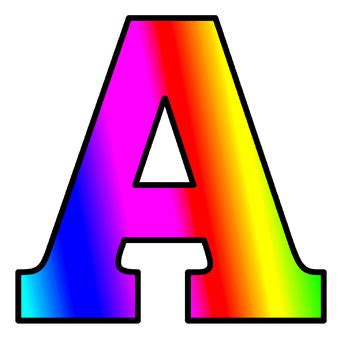 Printable Rainbow Bulletin Board Letters And Numbers Bright And Pastel