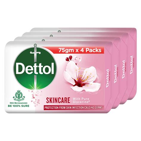 Buy Dettol Skincare Germ Protection Bathing Soap Bar 75gm Pack Of 4