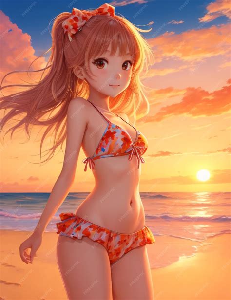 Premium Ai Image Anime Bikini