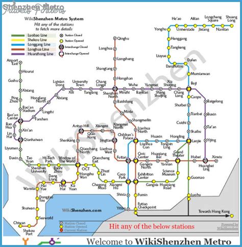 Shenzhen Metro Map - TravelsFinders.Com