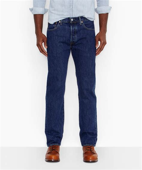 Levis Mens 501 Original Fit Jeans Dark Stonewash — Daves New York