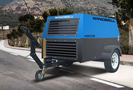 185 cfm Diesel Air Compressor-Zhengzhou Windbell Machinery Co., Ltd.