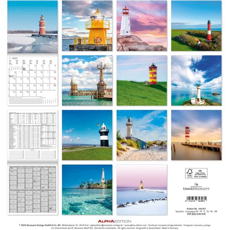 Alpha Edition Bildkalender Leuchtt Rme Ml X Cm Oridis Ag