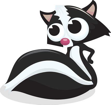 Cute Cartoon Skunk Stock Clipart Royalty Free Freeimages