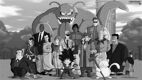 Grayscale team, Dragon Ball, Son Goku - 1920x1080