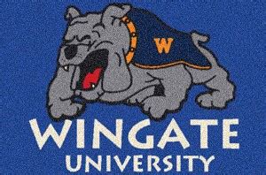 Wingate University Bulldogs Team Logo Area Rug