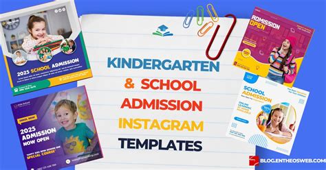 Kindergarten & School Admission Instagram Templates – Social Media ...