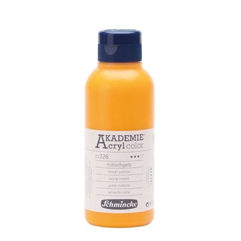 AKADEMIE Acryl Indischgelb 250ml Acrylfarbe Schmincke 23 226 027