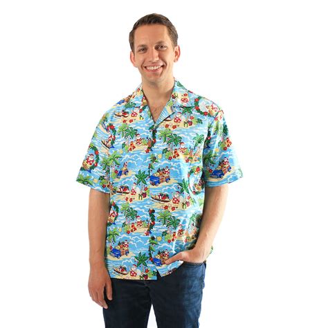 Made In Hawaii Men S Hawaiian Shirt Aloha Shirt In Santa In Hawaii