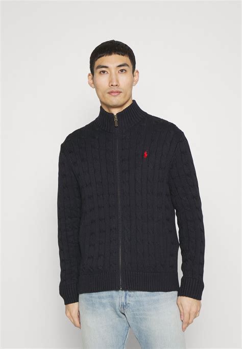 Polo Ralph Lauren Long Sleeve Full Zip Cardigan Hunter Navy Blu