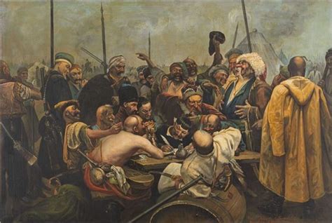 Ilya Repin The Zaporogues Cossacks Writing A Letter To The Sultan Of