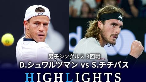 全仏オープンテニス2023【ハイライト・記者会見】 男子シングルス3回戦 Dシュワルツマンarg Vs Sチチパスgre