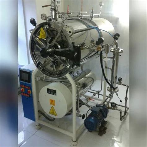 Automatic Hospharma Stainless Steel Horizontal Cylindrical Autoclave At