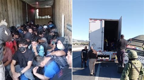 En Galeana Rescatan A 110 Migrantes Hacinados En Tráiler Abc Noticias