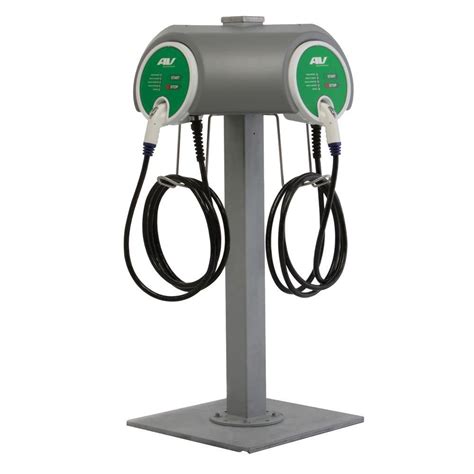 Webasto Dual Pedestal 32 Amp Level 2 Ev Charging Stations With 25 Ft Cable 19129 The Home Depot