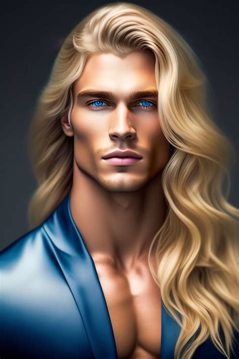 Lexica Generate A Man With Blonde Long Hair And Blue Eyes Rostros