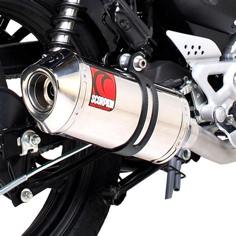 Scorpion Factory Carbon Oval Exhaust Honda CBF 125 Full System 2008