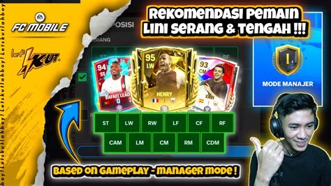 Rekomendasi Pemain Lini Serang Tengah Based On Gameplay Manager