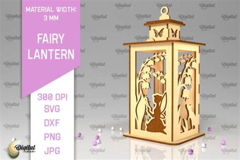 Fairy Lantern LaserCut Fairy Design SVG Graphic By Digital Idea