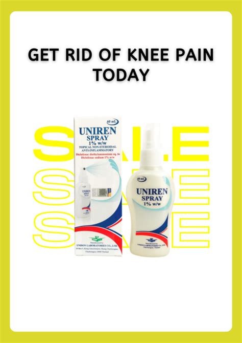 Uniren Fast Pain Relieve Spray For Knee Pain Or Muscular Pain Ml Lazada