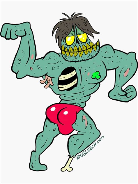 Sexy Zombie Dude Sticker For Sale By Bogleech Redbubble