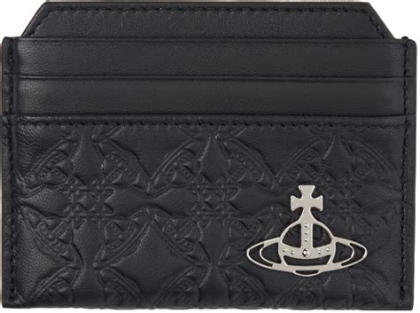 Vivienne Westwood Black Slim Card Holder Ssense