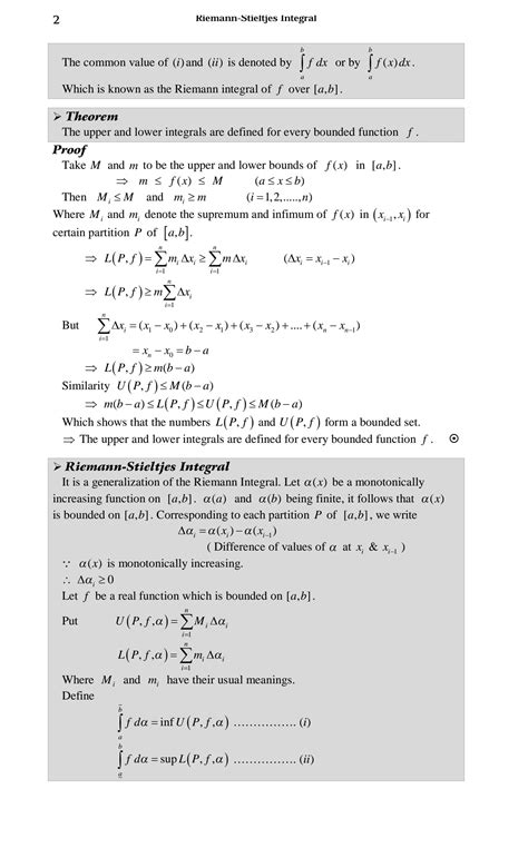 Solution Real Analysis Mathematics Riemann Stieltjes Integral