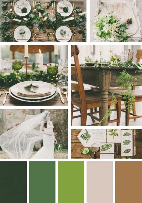 13 Green Wedding Color Palettes Stillwhite Blog Green Wedding Palette Green Wedding