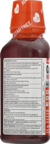 Coricidin® HBP Maximum Strength Cold Cough & Flu Sugar Free Cherry ...